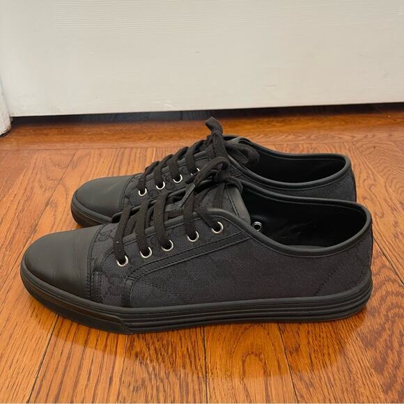 Authentic Gucci Black Miro Soft Sneakers - Picture 9 of 15